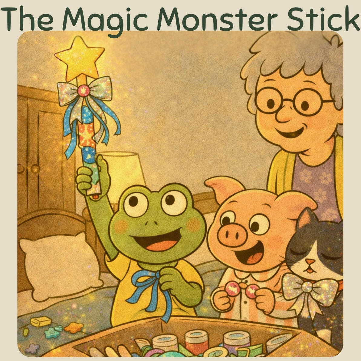 The Magic Monster StickFrog is scared of monsters But Nana has a clever idea .s, Together, the crate something very special - Th